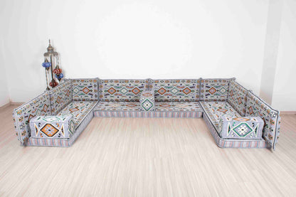 Anatolian Gray U Shaped Sofa Set