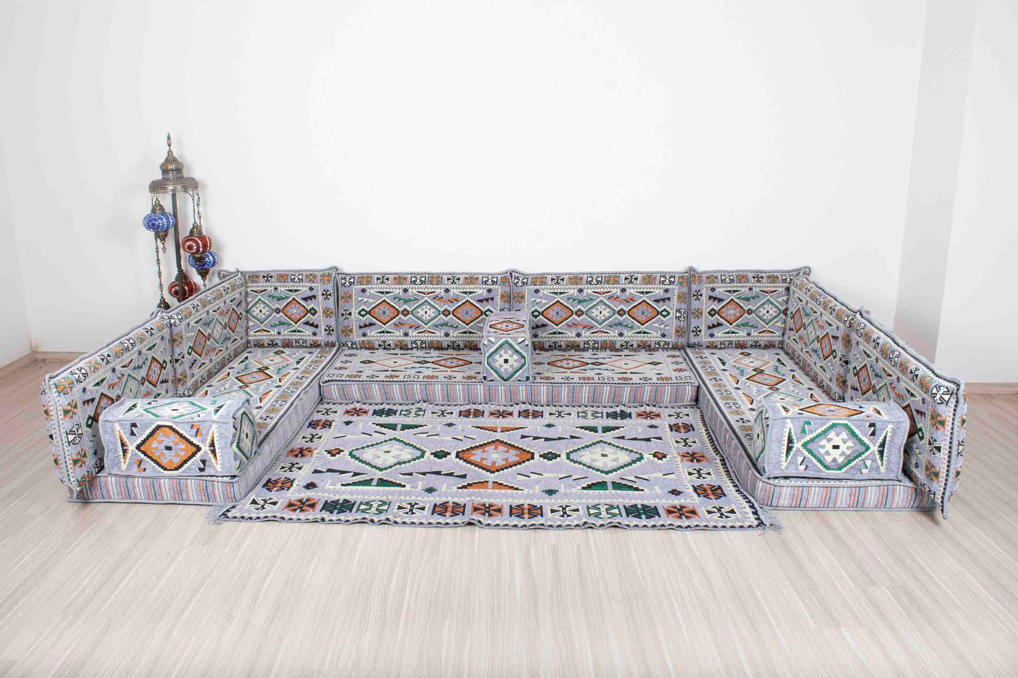 Anatolian Gray U Shaped Sofa Set