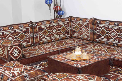 Anatolian Brown L Shaped Sofa Set