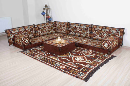 Anatolian Brown L Shaped Sofa Set