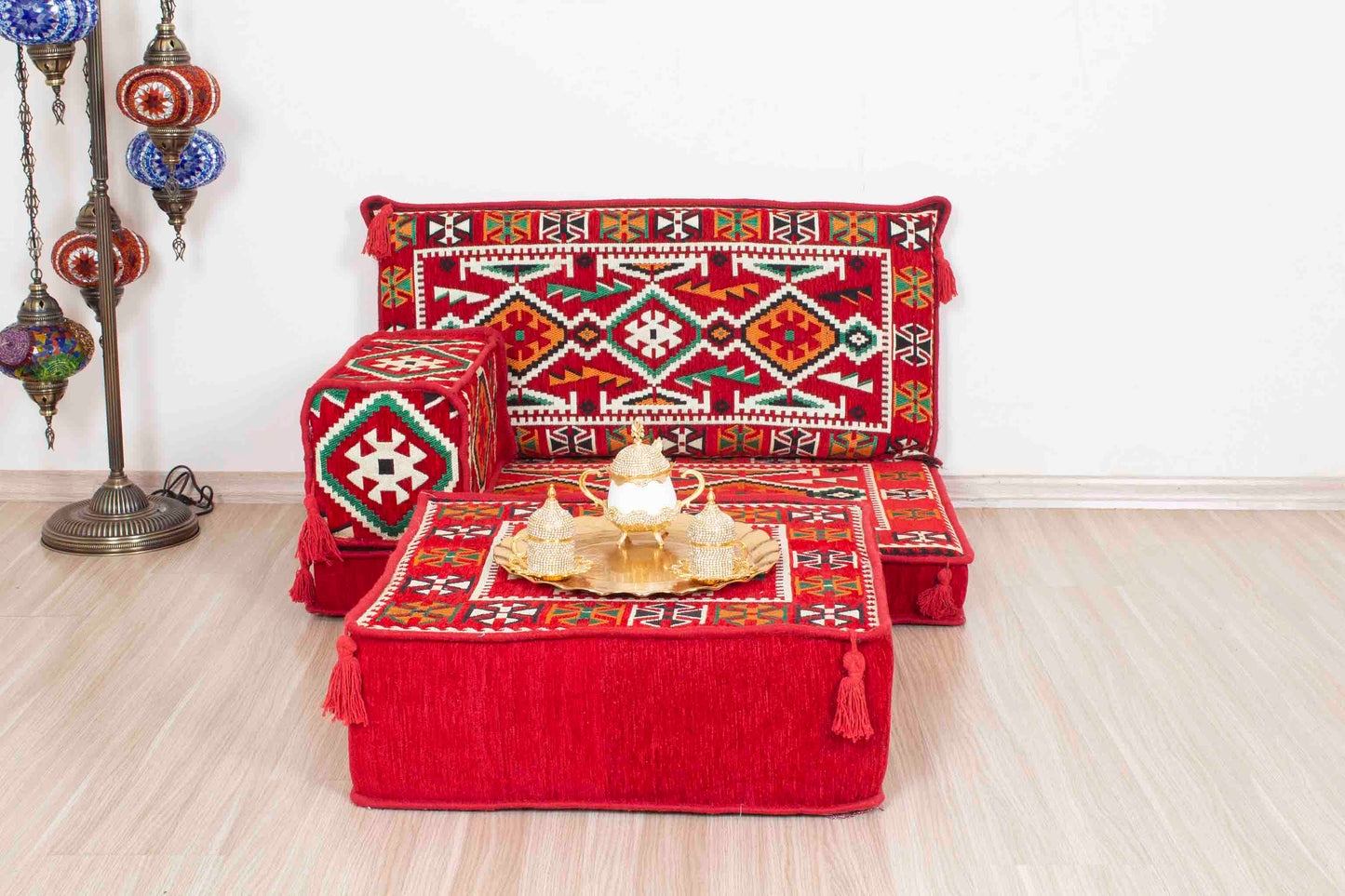 Anatolian Red Mini Sofa Set