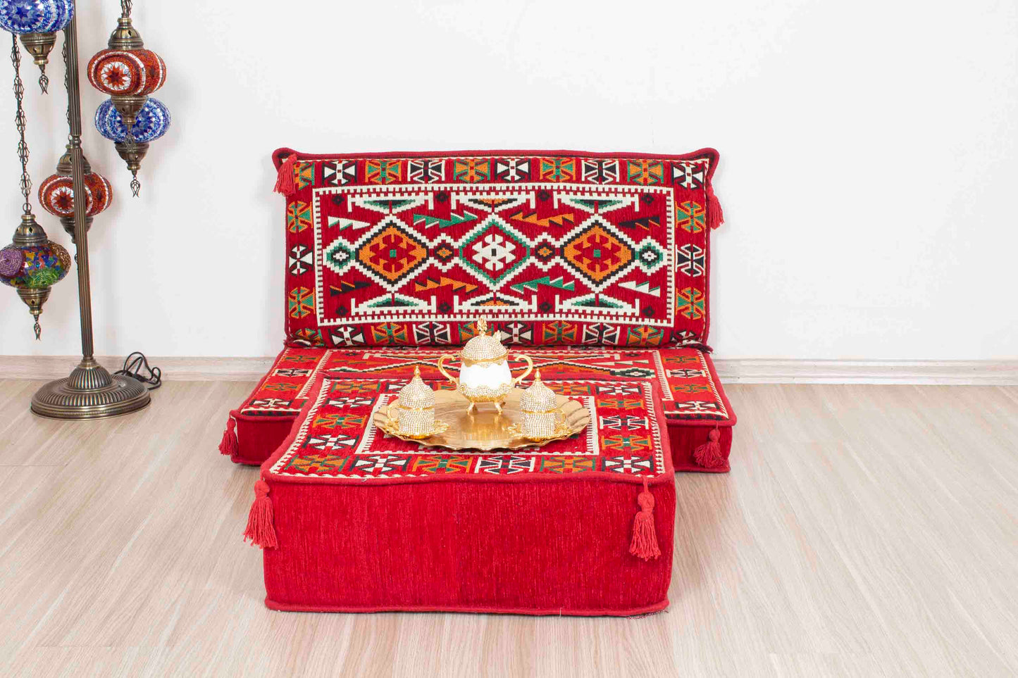 Anatolian Red Mini Sofa Set