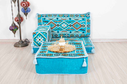 Anatolian Light Blue Mini Sofa Set