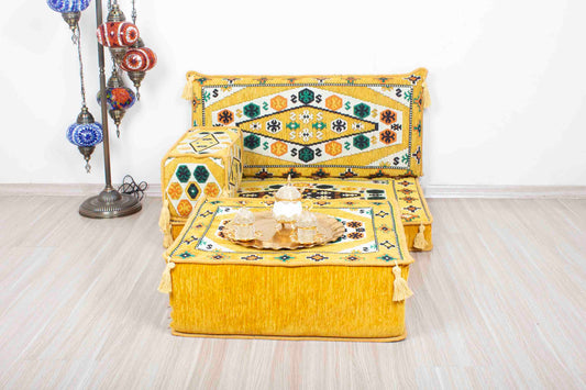 Ephesus Yellow Mini Sofa Set