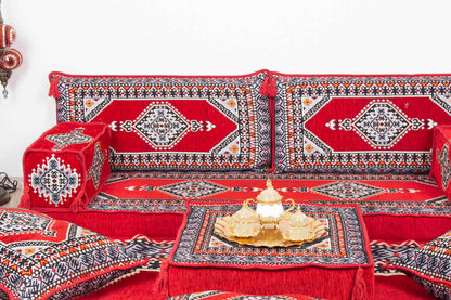 Palace Red Sofa Set