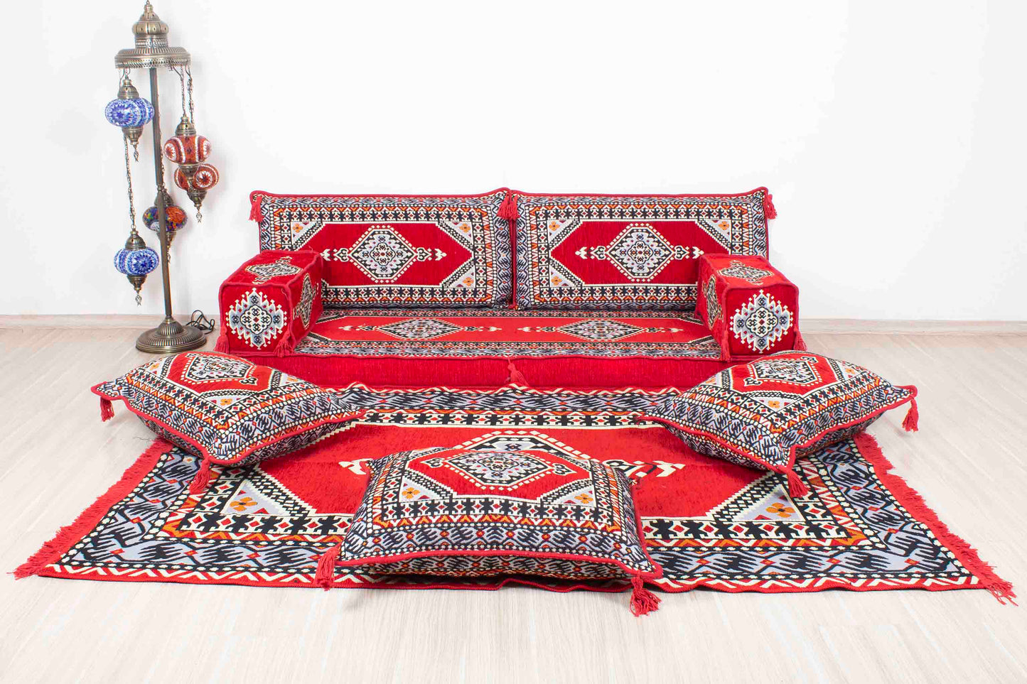 Palace Red Sofa Set