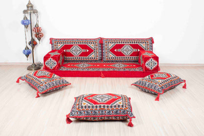 Palace Red Sofa Set