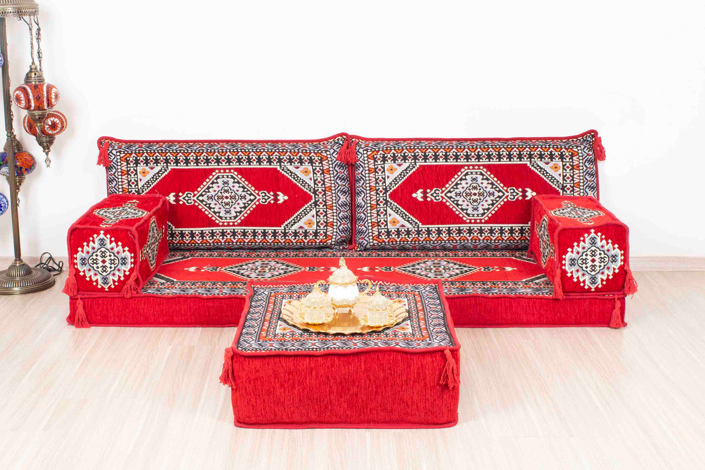 Palace Red Sofa Set