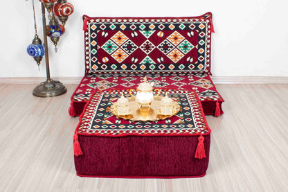 Cappadocia Maroon Mini Sofa Set