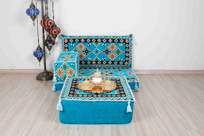 Cappadocia Light Blue Mini Sofa Set